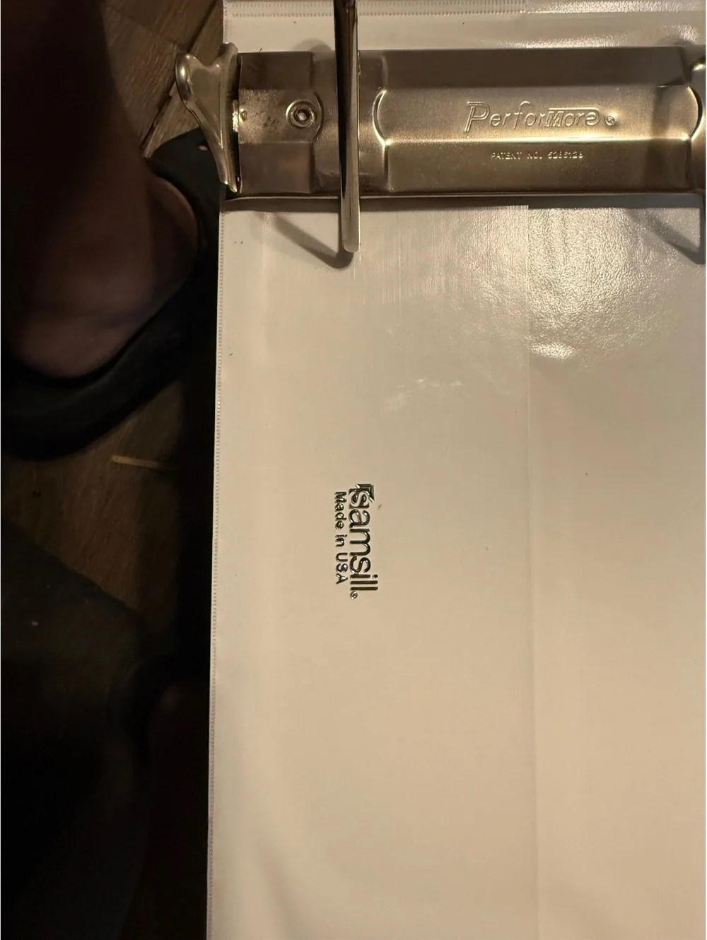 Samsill White 3-Ring Binder with Metal Rings